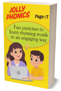 Jolly Phonics Fun exercises to learn rhyming words